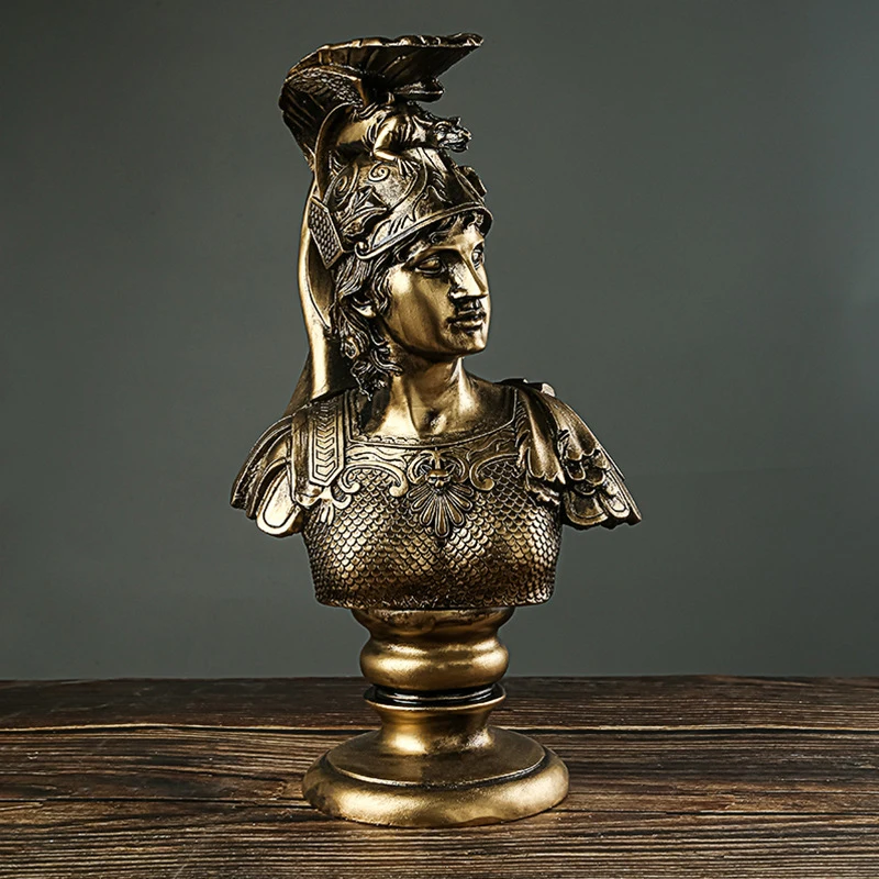 European retro goddess resin sculpture Art Ornament creative home restaurant bar decoration ancient Greek god Athena statue gift