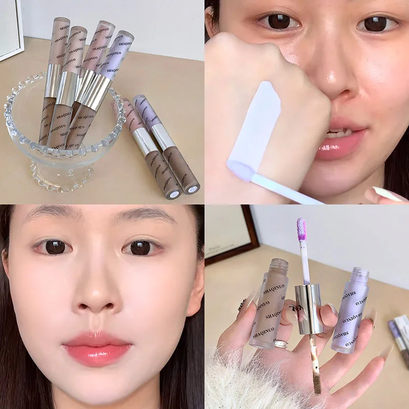 ダブルヘッドノーズシェーディング輪郭形成ブライトニングスティック液体ナチュラル防水グレーがかったブラウントーンフェイス輪郭ブライトニングメイクアップ