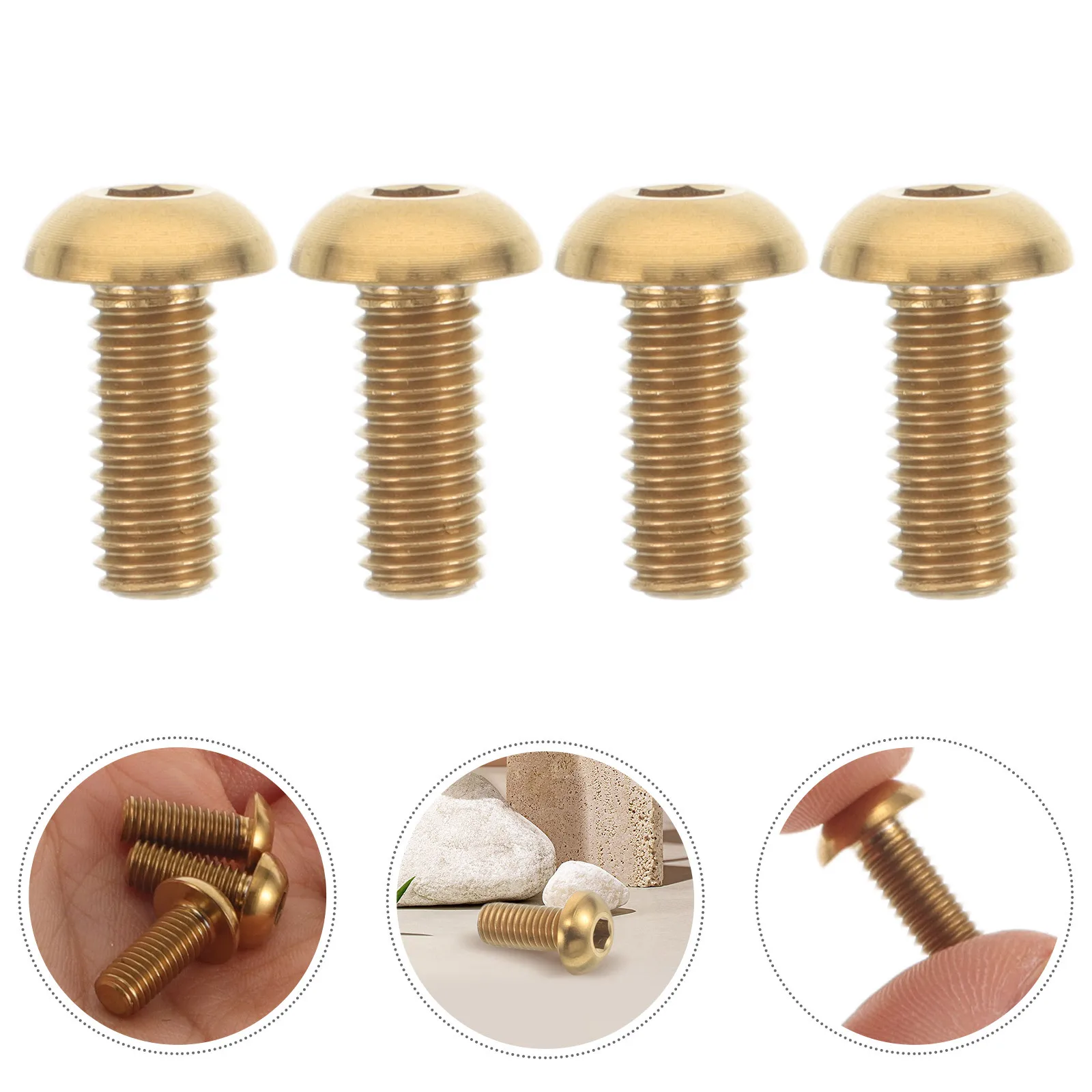 

4Pcs Bike Water Bottle Cage Screws M5x12mm Sturdy Bottle Holder Mounting Bolts Bicycle Cup Holder Fasteners Reliable