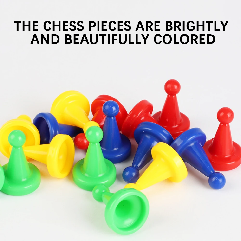 لعبة الشطرنج الطائرة على الطاولة للأطفال ثلاثية الأبعاد لعبة لودو المرحة، لعبة تفاعلية متعددة اللاعبين، مثالية ليالي الألعاب العائلية والحفلات.﻿