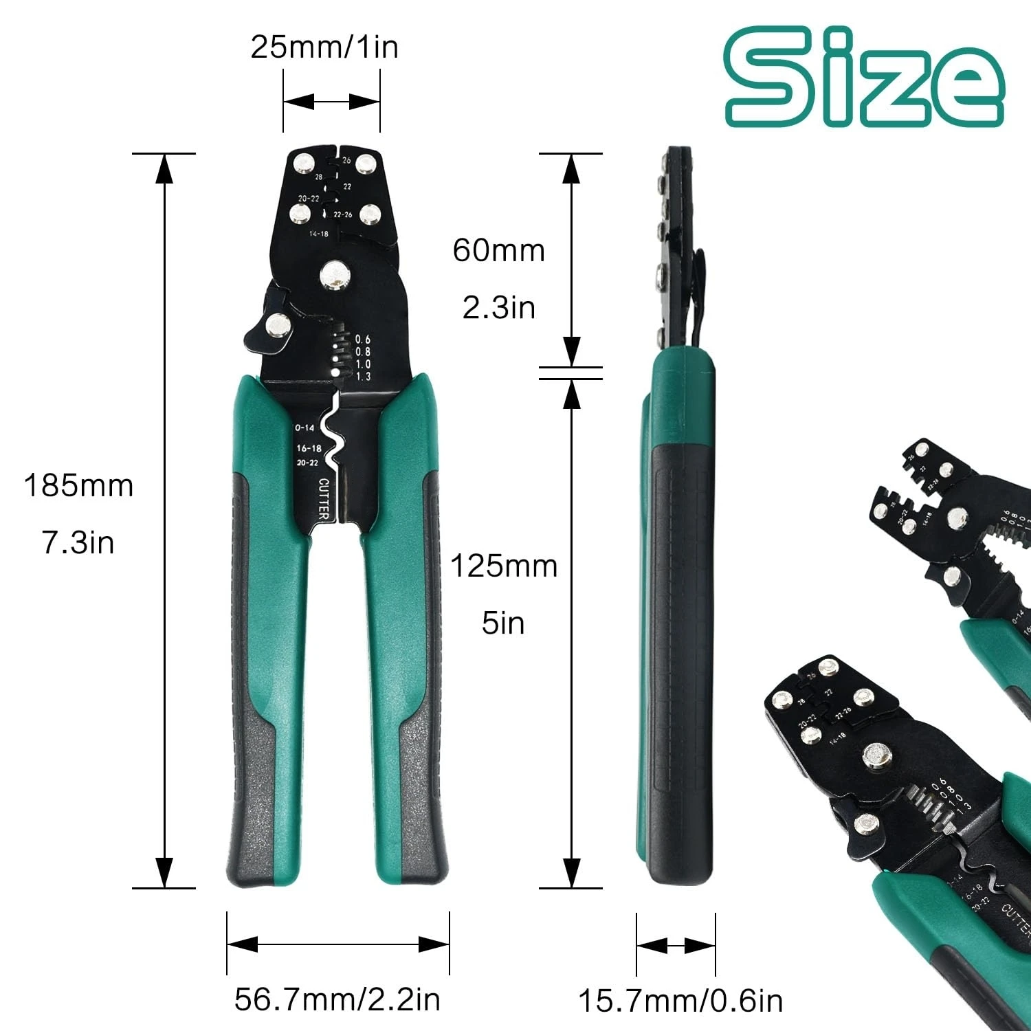 Multi-Function Mini Electric Terminal Crimping Pliers With Wire Stripping Cutting Hand Crimping Tool Multiple Connector