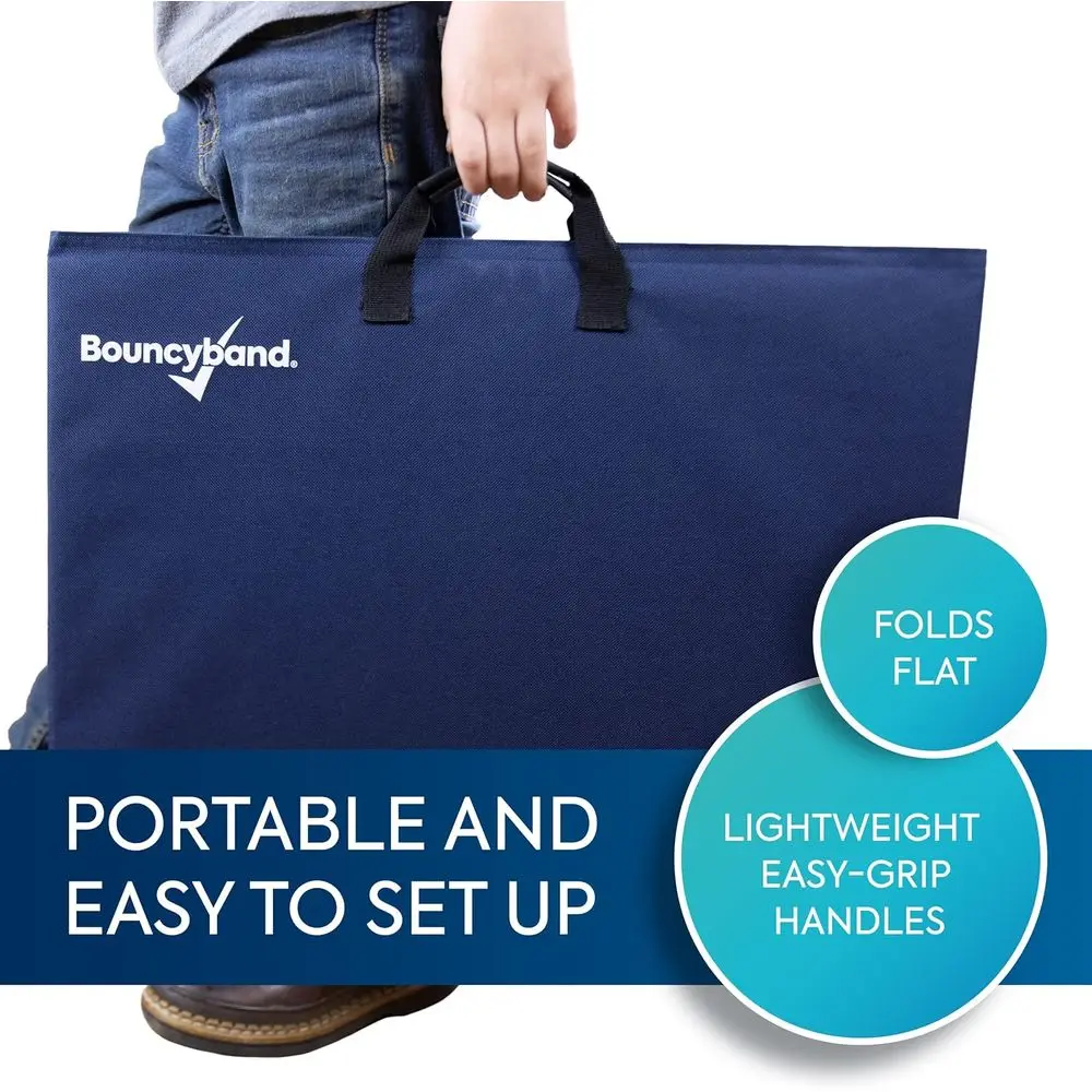 قسم مكتب الخصوصية المحمول من BouncyBand - لوحة مركزية مقاس 20 بوصة × 14 بوصة، لوحات جانبية مقاس 16 بوصة × 14 بوصة - لوحة خصوصية مكتبية تخلق هادئة