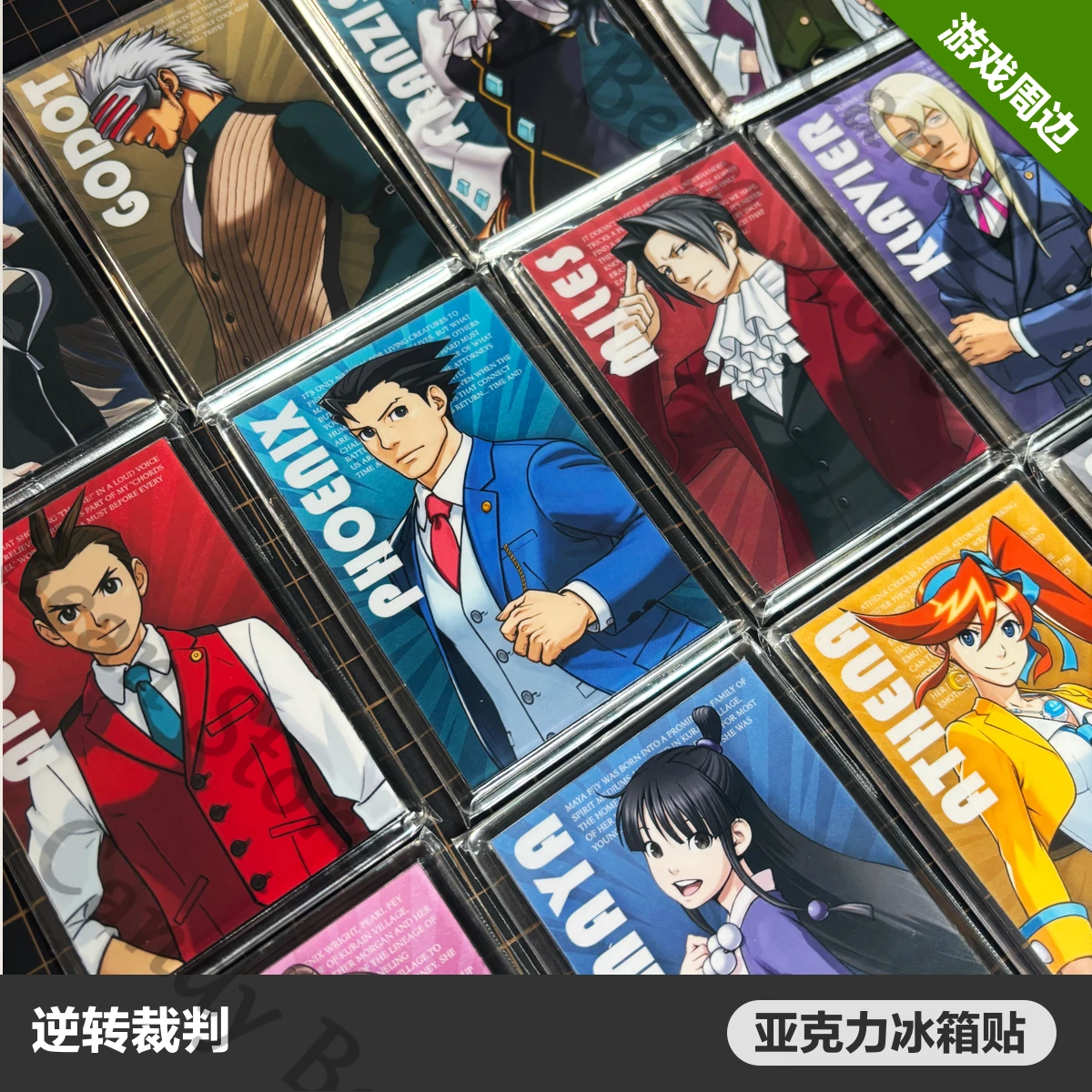 

Аниме Ace Attorney Miles Edgeworth Phoenix Wright Yumihiko Ichiyanagi Косплей Магнит на холодильник Мультфильм Магниты на холодильник Рождество