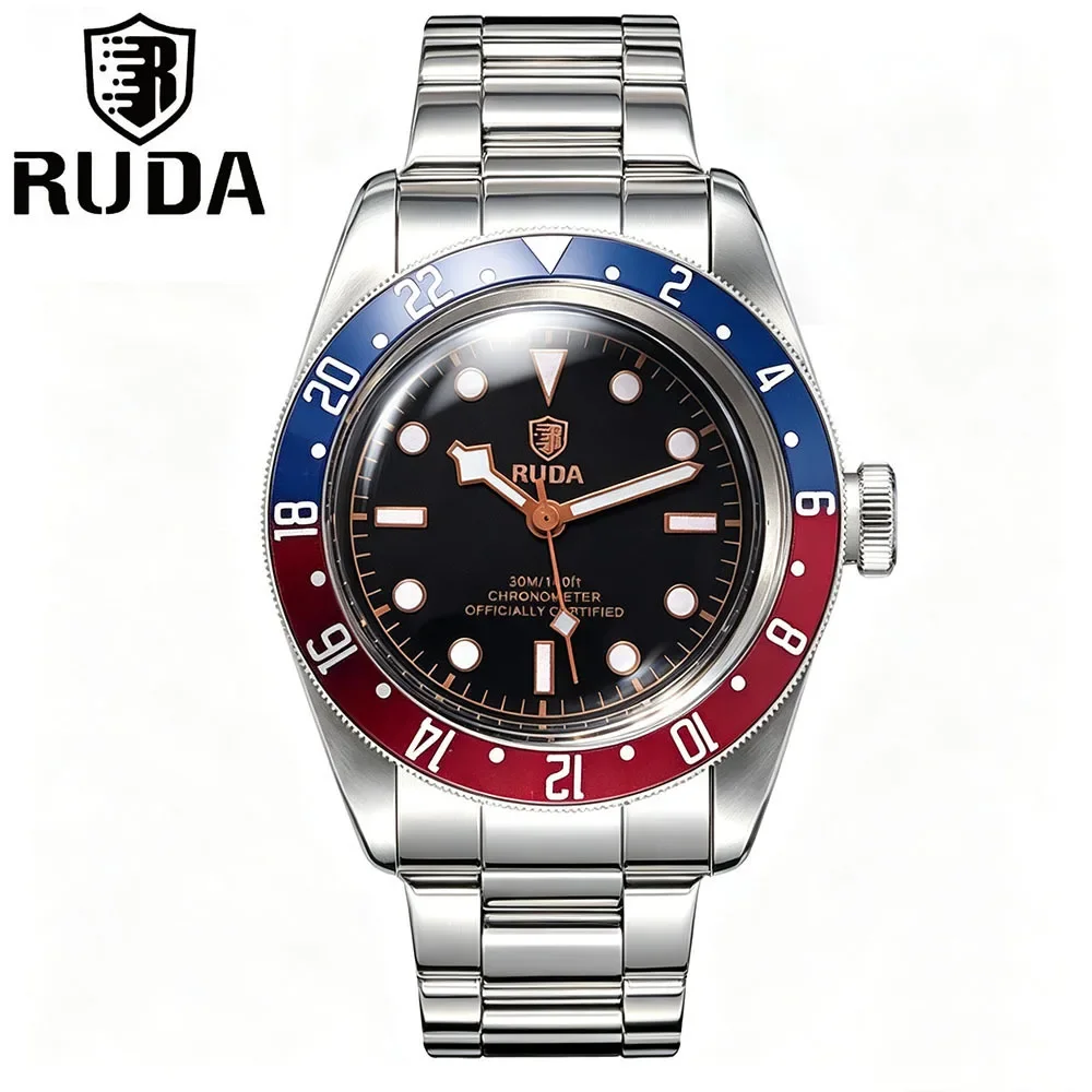 2027#Watch supplier men's business leisure sports RUDA quartz watch small safflower waterproof luminous watch