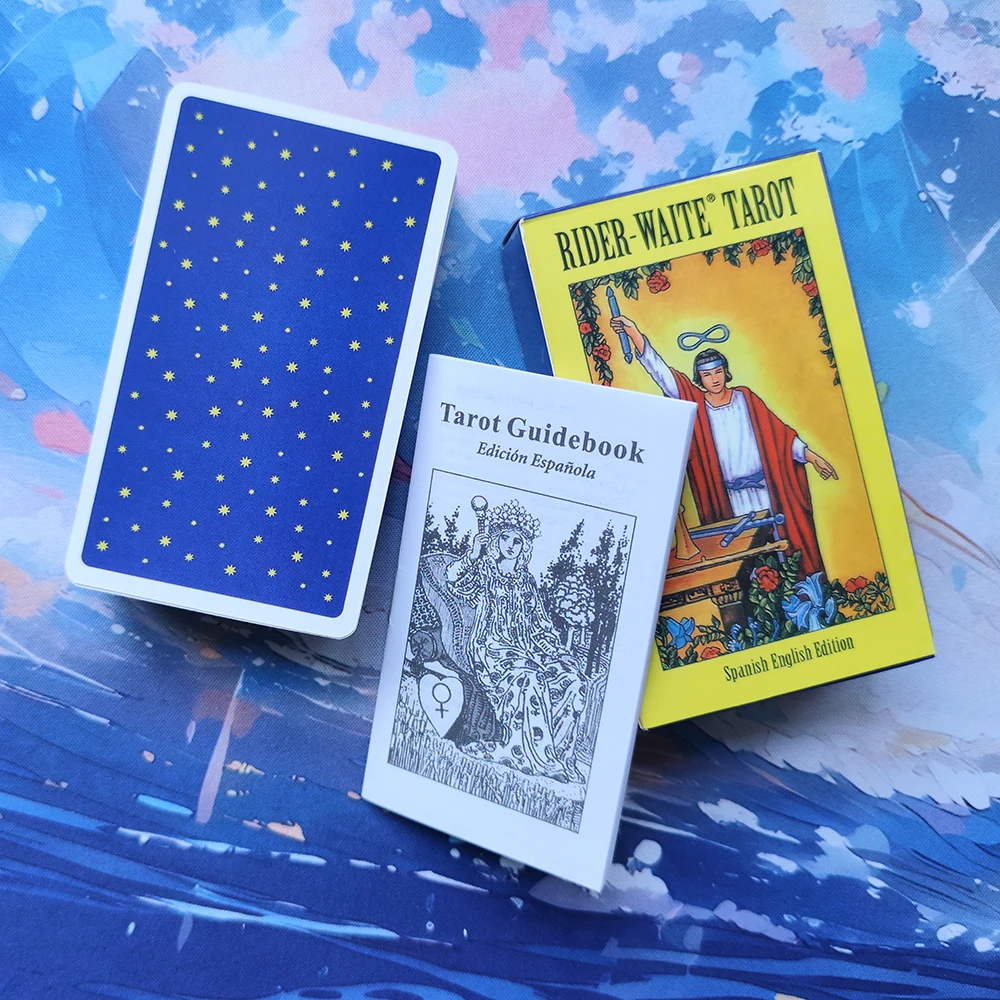 Spanish Rider Tarot Cards Deck with Guidebook - 78 Card Rider Oracle Deck in Spanish.