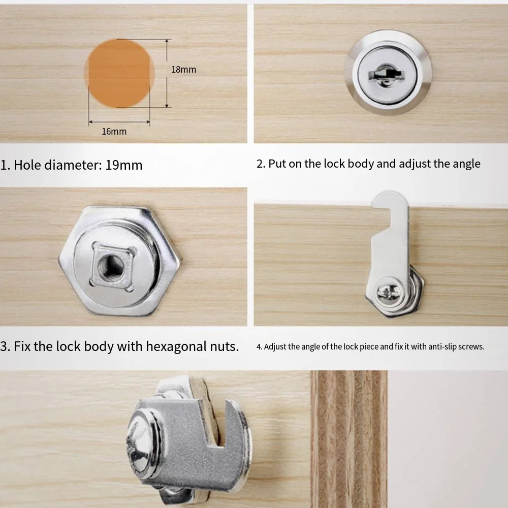 Zinc Alloy Office Locks Mailboxes Lockers Iron Cabinets Filing Cabinets Distribution Boxes Round Locks  Lock Cores Wholesale