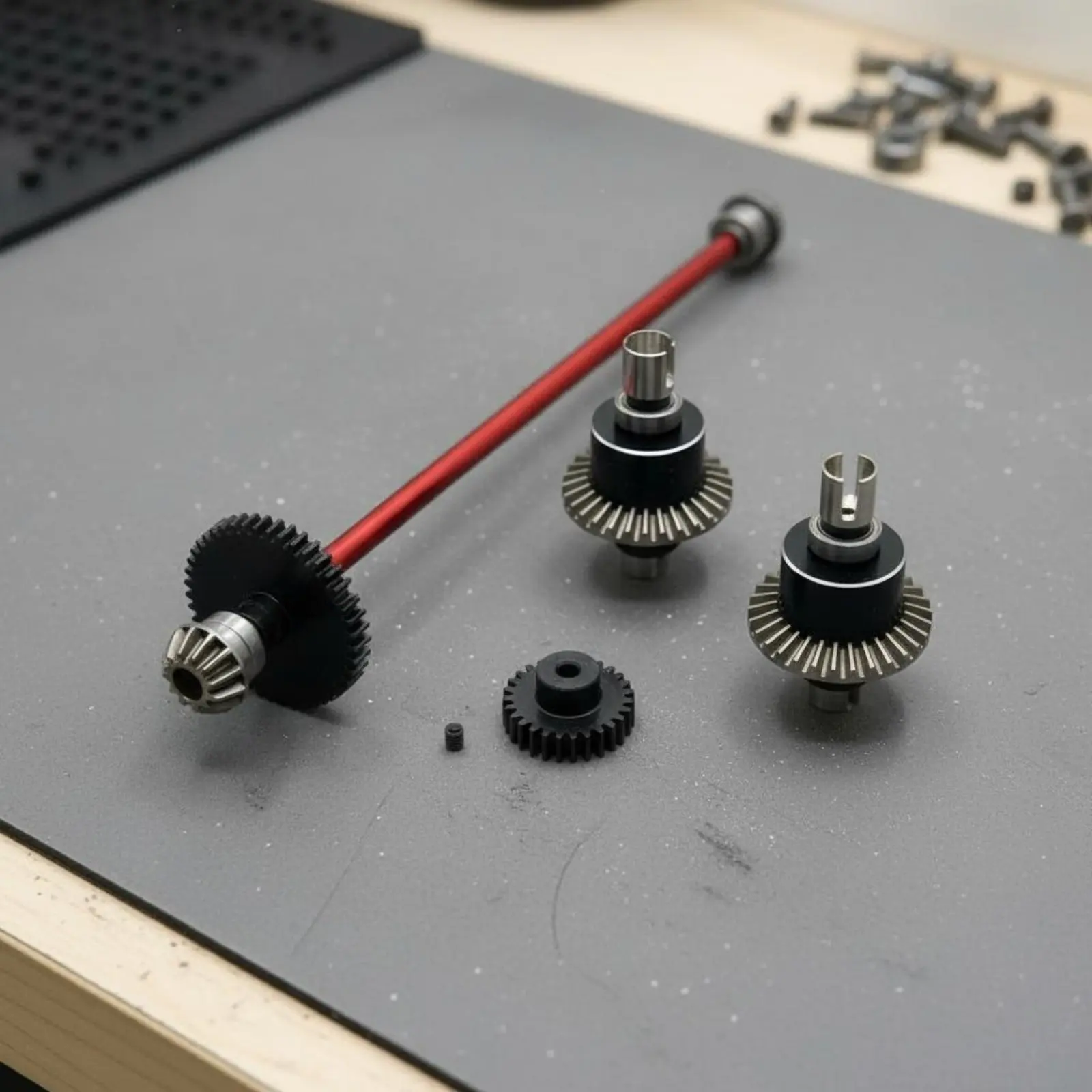 RC Car Gearbox Performance Kit High Performance Metal Drive Shaft and Differential Kit Vehicle Drivetrain Components
