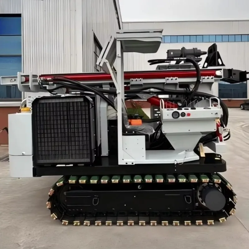 Diesel Powered Hydraulic Photovoltaic Pile Driver Crawler Unit For Off Grid Solar Farm Construction Projects