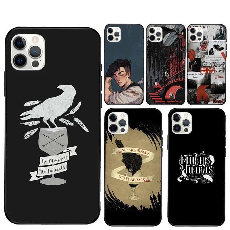 Six Of Crows Phone Case For iPhone 14 15 16 Pro Max 12 13 Mini 11 Pro Max XR 15 16 Plus 16e Cover Coque