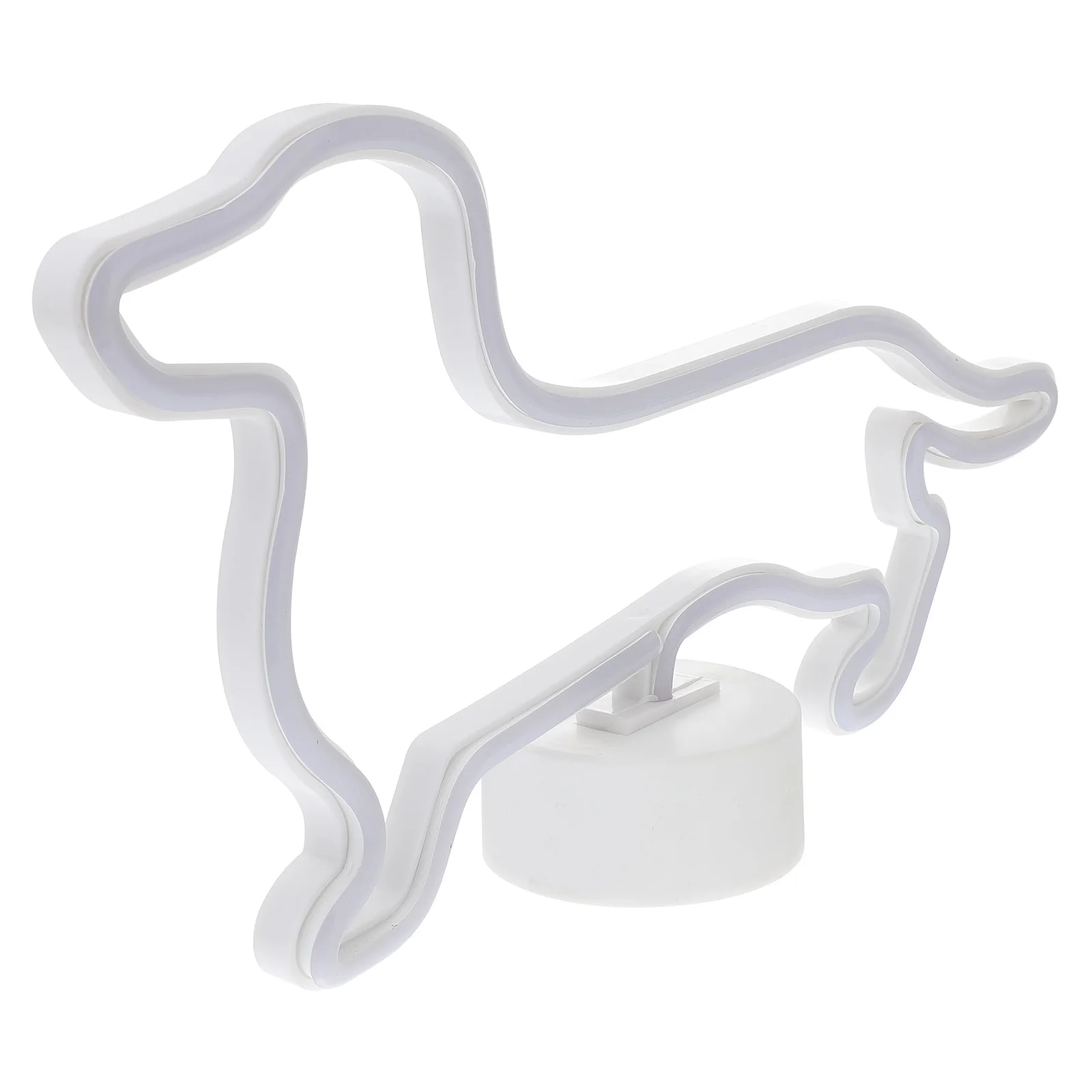 

1Pcs Decorative Dog Neon Light Cute Dog Shape Lamp Home Decor Party Atmosphere Light