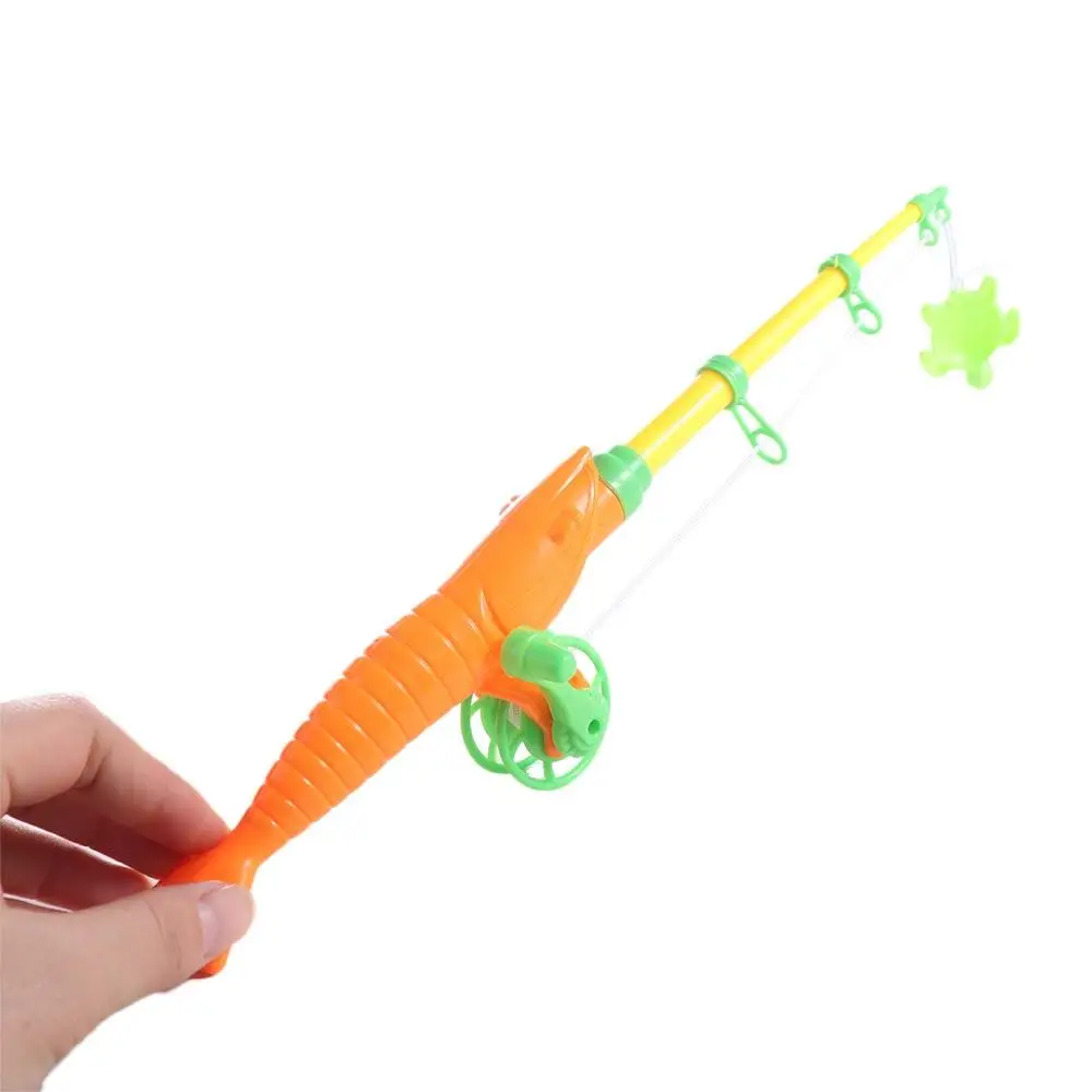 Children Magnetic Fishing Rod Magnet Hooks Retractable Fish Model Thicken Great Performance Fishing Fun Game
