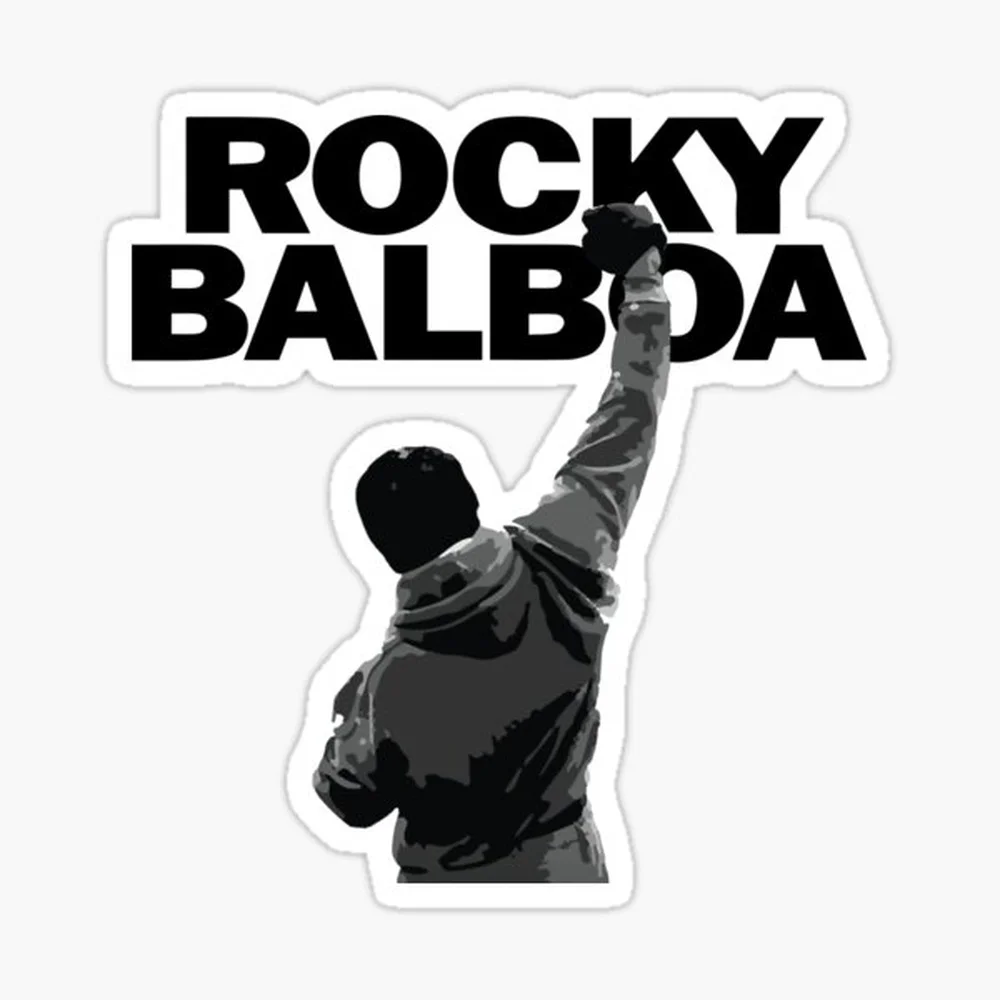 Rocky Sticker for Laptop Decor Bedroom Car Cute Cartoon Art Fashionable Public Suitcase
