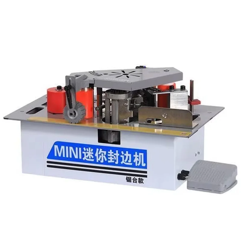 220V Mini Edge Banding Machine 6-60MM Adjustable Woodworking Edge Banding and Gluing Machine Suitable for Cabinetry and Furnitur