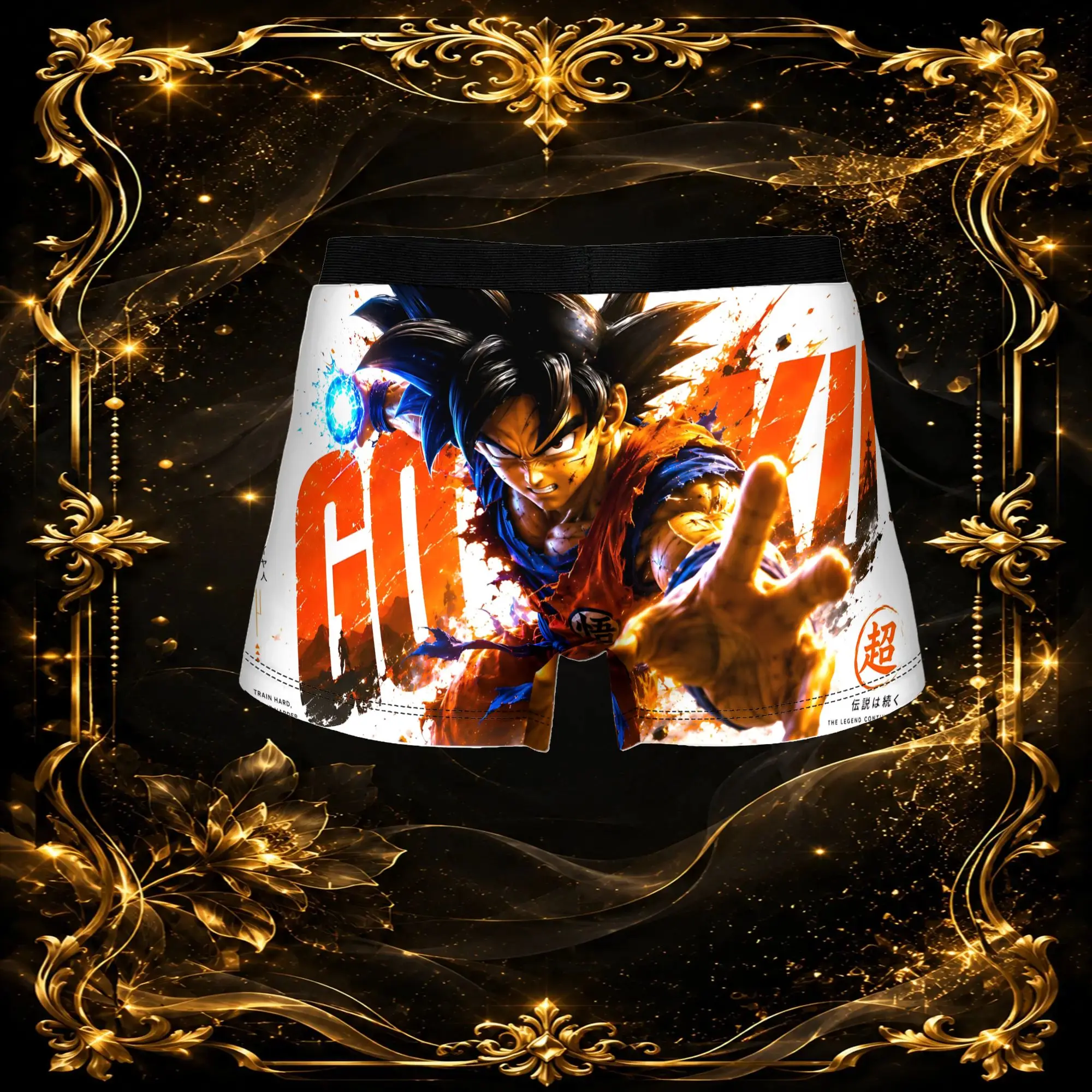 3Pcs  boxers Dragon Ball Z Underpants Homme Panties Men's Underwear Print Shorts Boxer Briefs