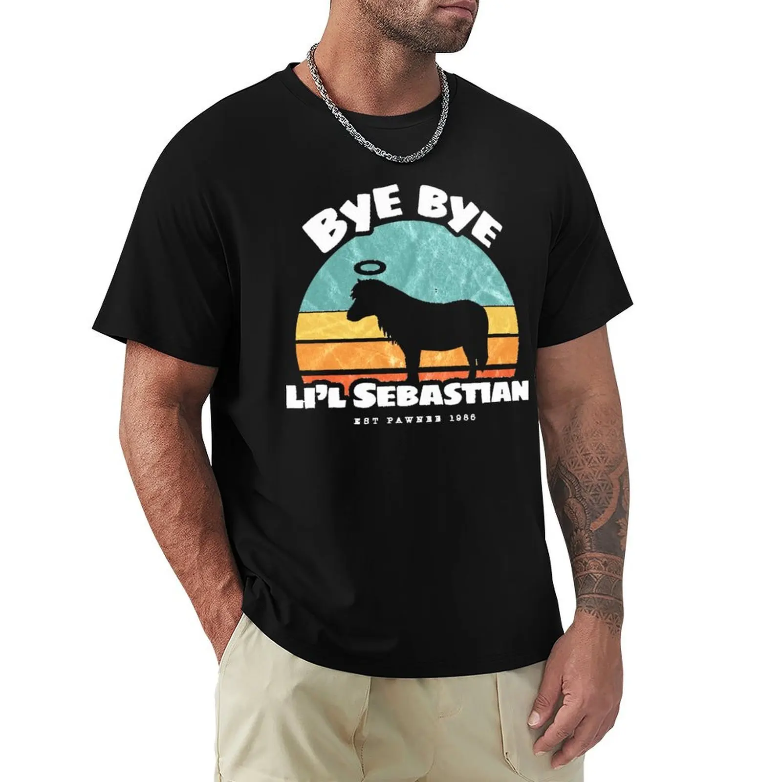 Bye bye Li&x27;l Sebastian ? Est Pawnee 1986 Classic T-Shirt t shirt man plain T-Shirt