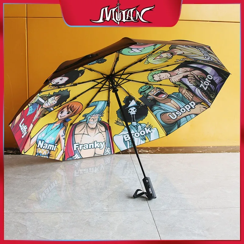 ONE PIECE Japanese Anime Peripherals Luffy/Nami/Robin/Jinbe/Chopper/Zoro 10 Characters Umbrella Birthday Gift for Boyfriends