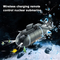 RC Boat Bmarine Toy Simulation Mini Ship Waterproof Rechargeable Model 2.4G Remote Control Submarine Toys for Boys Children Gift