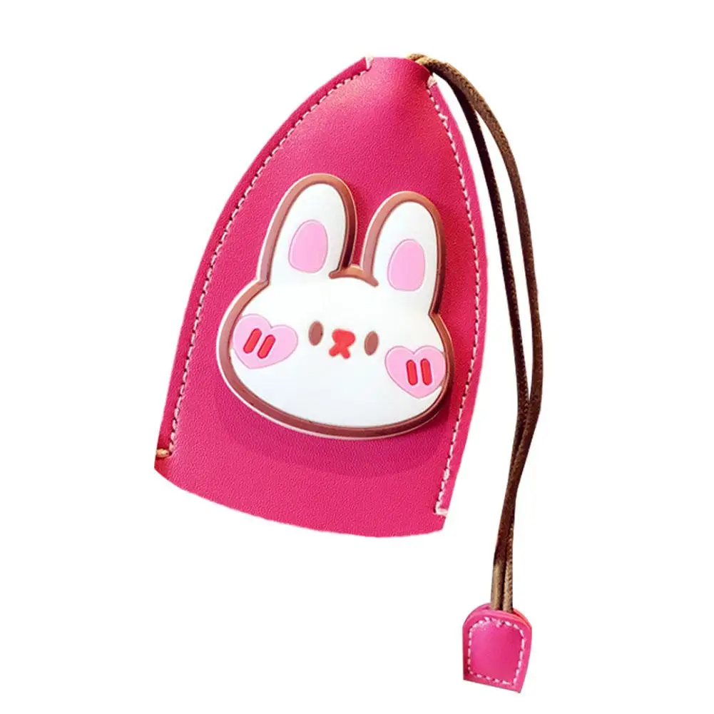 Cute Pull Out Key Holder for Keys Rabbit Bear Leather Key Holder Keychain Pull Type Pocket Key Wallets Key Box Key Case Key N6H8