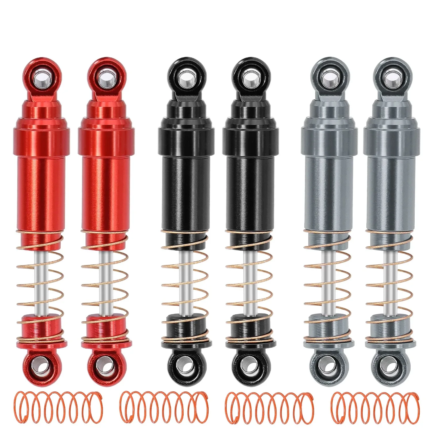 Amortiguador de aluminio de gran calibre de 52mm para 1/18 TRX4M Bronco Defender coche trepador de control remoto piezas de mejora