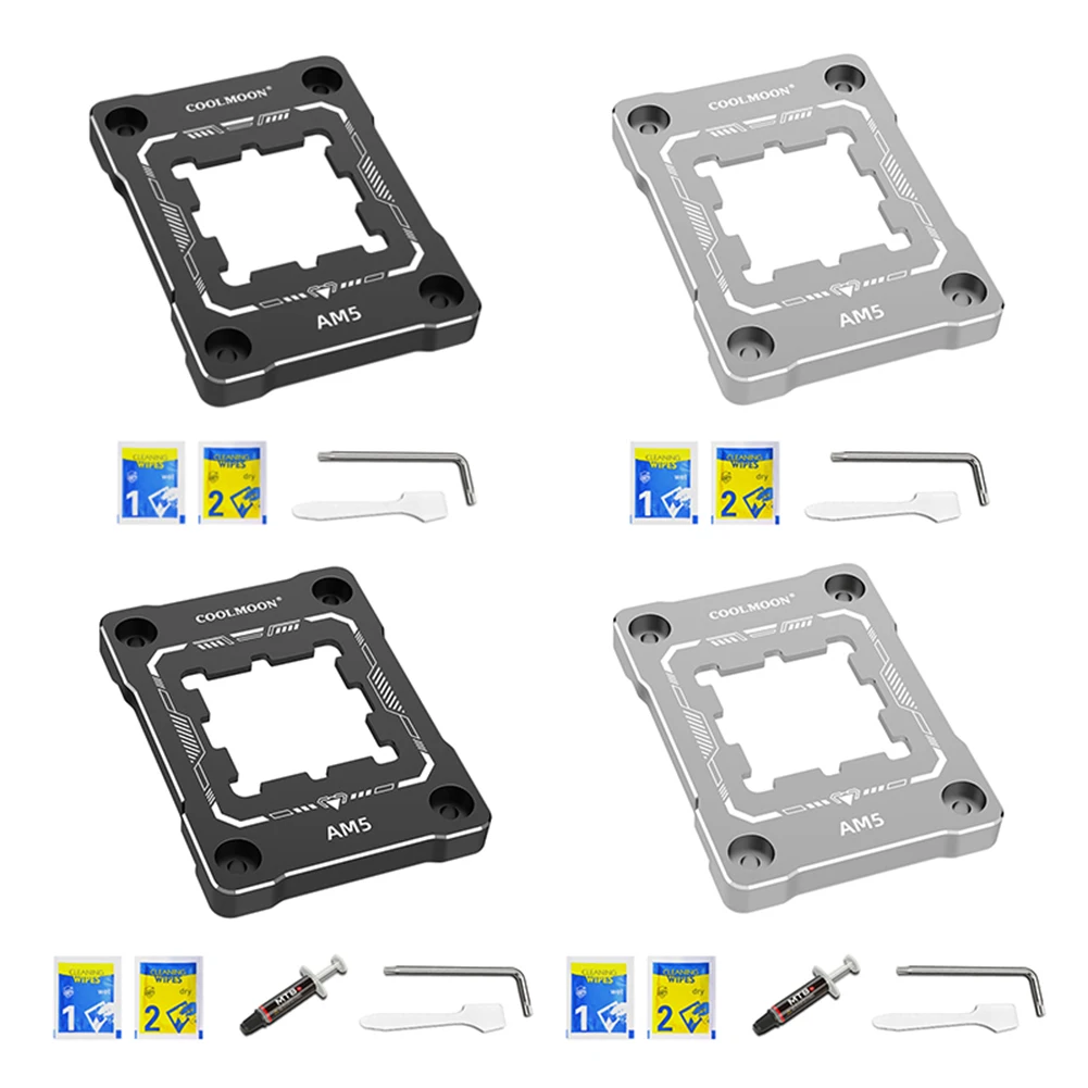 

COOLMOON CPU Bending Correction Fixing Buckle CNC Aluminum Alloy AM5 CPU Holder Correction Anti-pressure for AMD AM5 RYZEN 7000