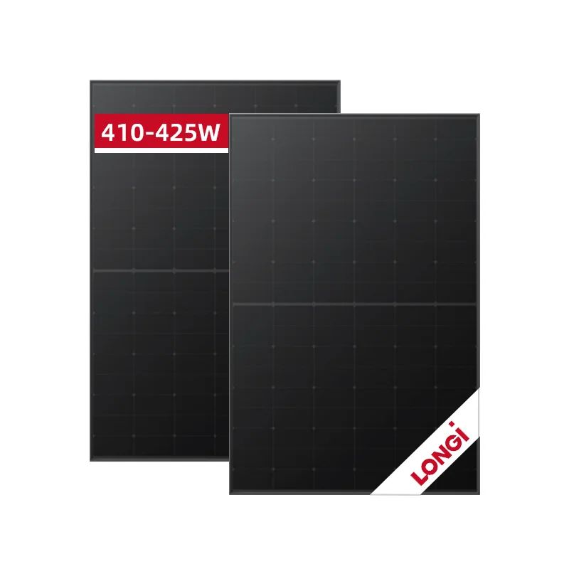 Longi Solar Panel 410W 415W 420W 425W Full Black PV Moduls   Hi-mo 6  Panels Europe Warehouse