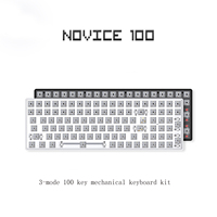 ZUOYA Novice100 Customized Mechanical Keyboard Kit 3 Modes Hot-swappable Shaft Base Axis 2.4G Bluetooth Wireless Keyboar