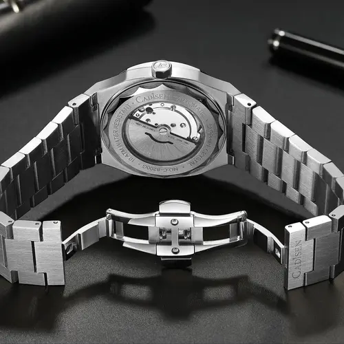 Imagen 2 del producto Reloj de buceo CADISEN Retro de lujo zafiro MIYOTA 8215 diseñador alemán hombres relojes mecánicos automáticos 10Bar impermeable luminoso