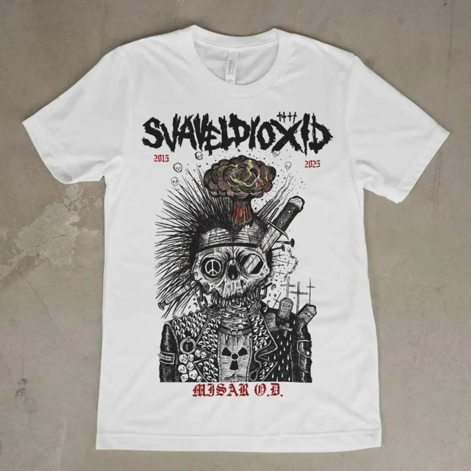 Svaveldioxid Misär O D hardcore crust punk grind t shirt merch metal beat vintage Washed fashion Versatile graphic Comfortable