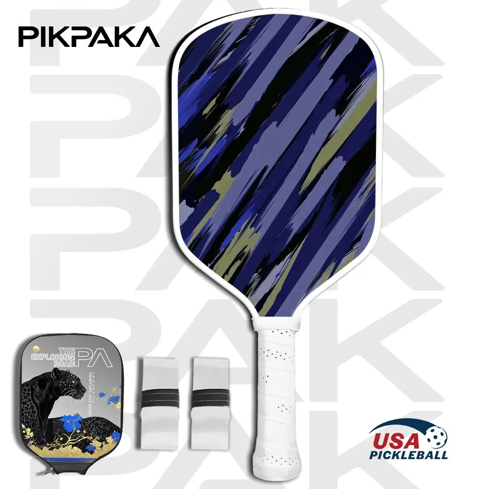 

Luxury Dark Graffiti Pickleball Paddle Set USAPA Approved T700 Carbon Fiber Unibody Thermoformed with 16MM Honeycomb Core Power