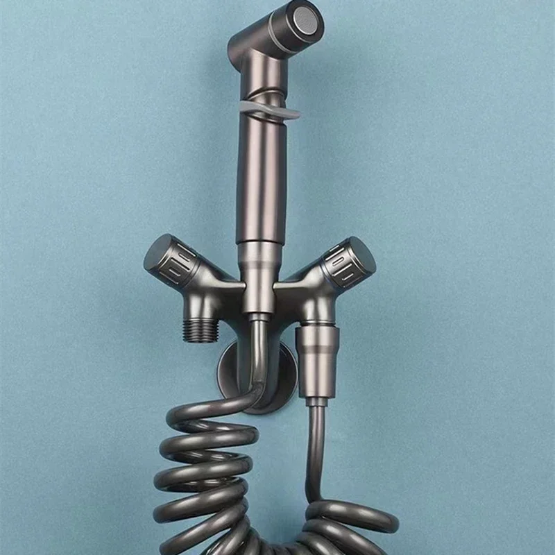 

Биде для унитаза, душа, набор распылителей для унитаза, биде, насадка для душа, угловой клапан, настенное крепление, двойной выпуск воды, V-образный набор смесителей для биде