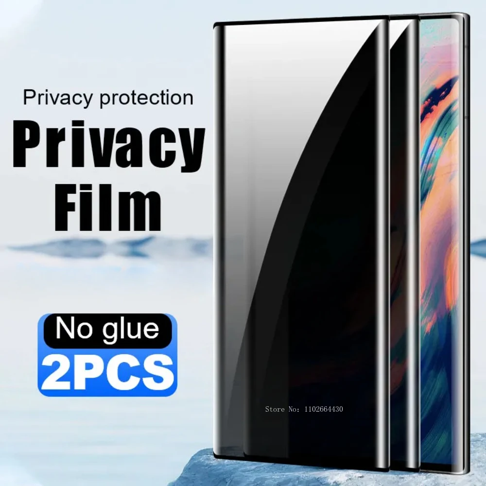 2Pcs Privacy Tempered Glass Protective for Samsung S25 S24  Ultra S23 Plus S22 Screen Protector S21 S20 Note 20 Glass Smartphone