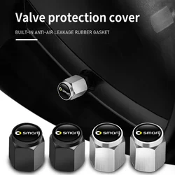 Tapas de protección de válvula de neumático de rueda de coche, accesorios automáticos para Smart Fortwo Forfour 451, 453, 450, 452, 454, Roadster Coupe, 5 piezas