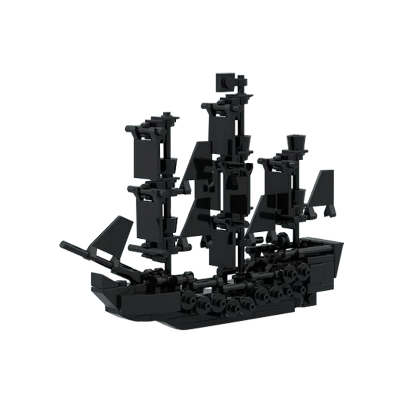 

MOC Black Pearl Ship Model Building Blocks Treasure Hunt Pirate Ship Assembly Bricks Toys Creative Kids Birthday Gift Ornaments