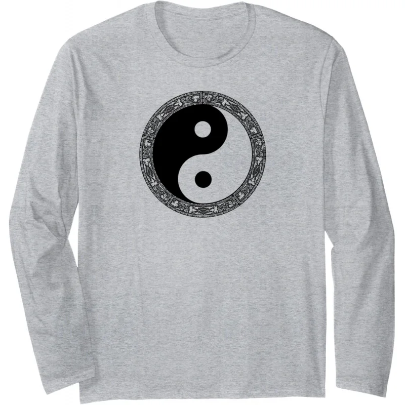 

Yin Yang Feng Shui Tai Chi Diagram Buddhist Long sleeved Shirt