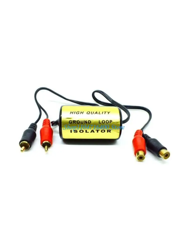 

y1gd Vehicle RCA Stereo 2 Channel Ground Loop Isolator Noise Filter Suppressor