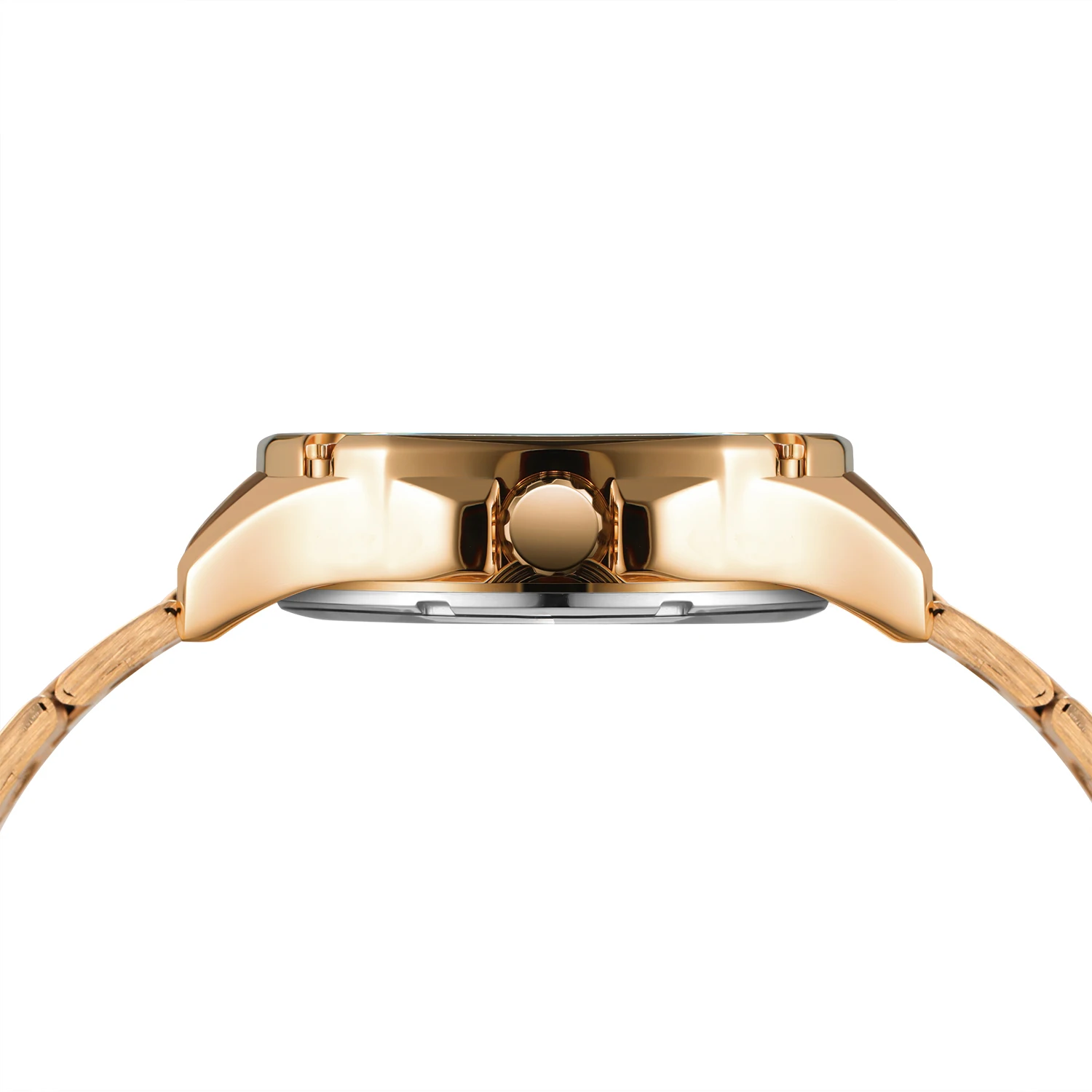 WINNER High-end Designer Luxury Rose Gold Automatic Movement Man Watch Stainless Steel Skeleton Mechanical Business Wristwatches