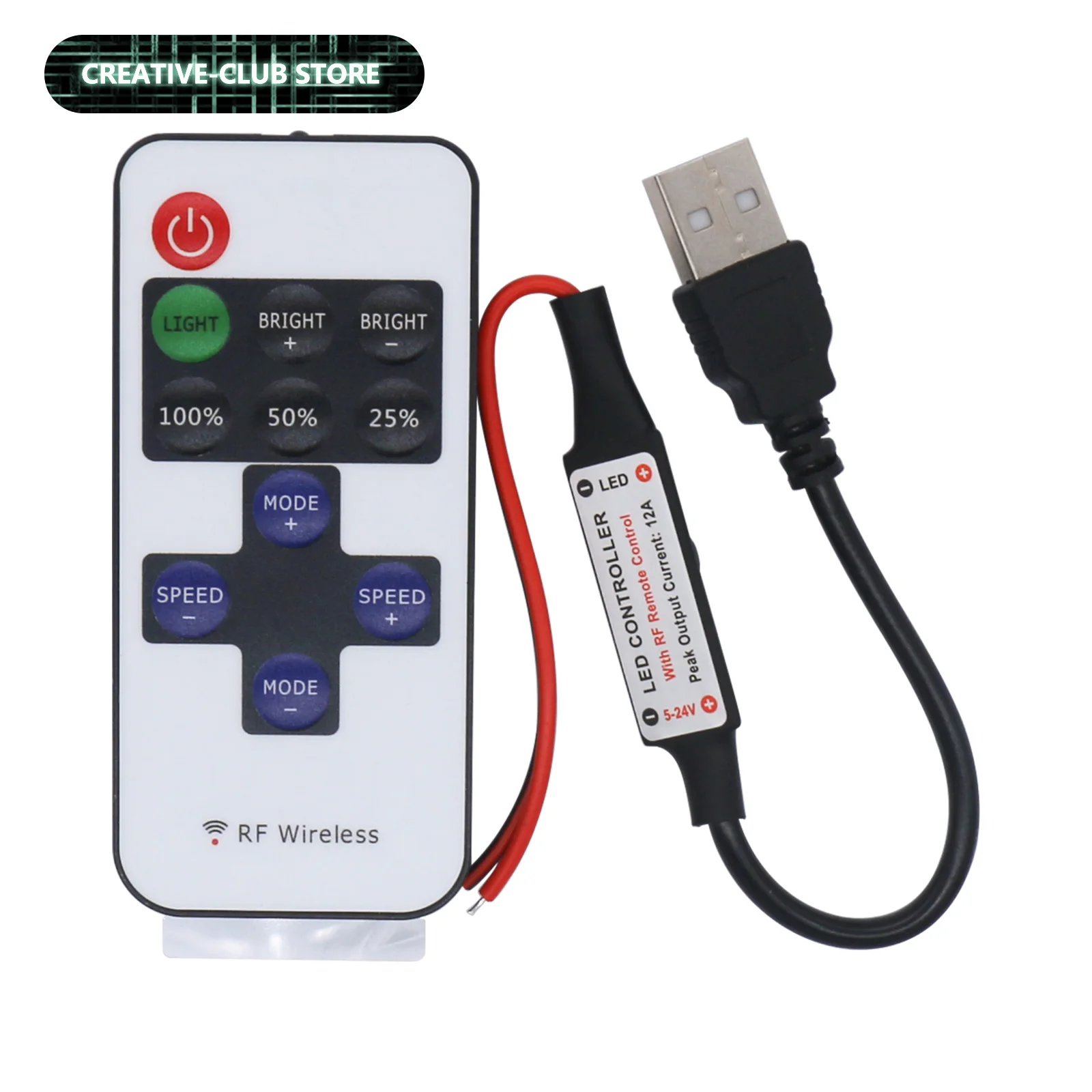 5 V 12 V 24 V USB DC 5521 Magic Home Mini Bluetooth LED Monochrom Dimmer Controller Einfarbiger Streifen Mobile App Steuerung