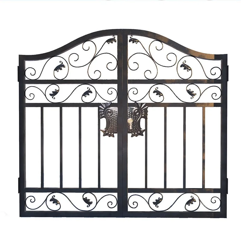 european-simple-wrought-iron-gate-garden-villa-door-outdoor-iron-door-garden-door-home-anti-theft-fence-small-aluminum-alloy