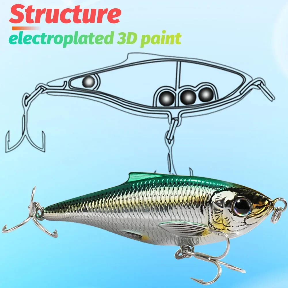 Floating Minnow 12g 7.5cm Sinking Pencil Lure 20g 9cm VIB Rattle Steel Ball Swimbait Twitch Wobbler Pesca Tackle Twitch Bait