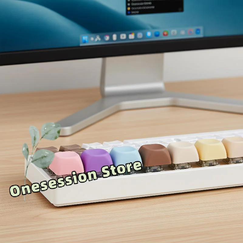 MOA Profile PBT Blank Keycaps 10/20pcs 1U Non-Engraved Key Covers for DIY Mechanical Keyboard Enthusiast Builds