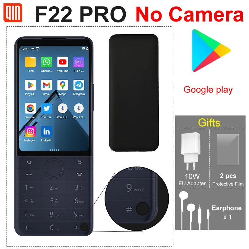 Qin F22 Pro Duoqin MTK Helio G85 Wifi 3.54 Inch 4GB 64GB Octa Core Bluetooth 5.0 Touch screen No Camera Play Store Phone