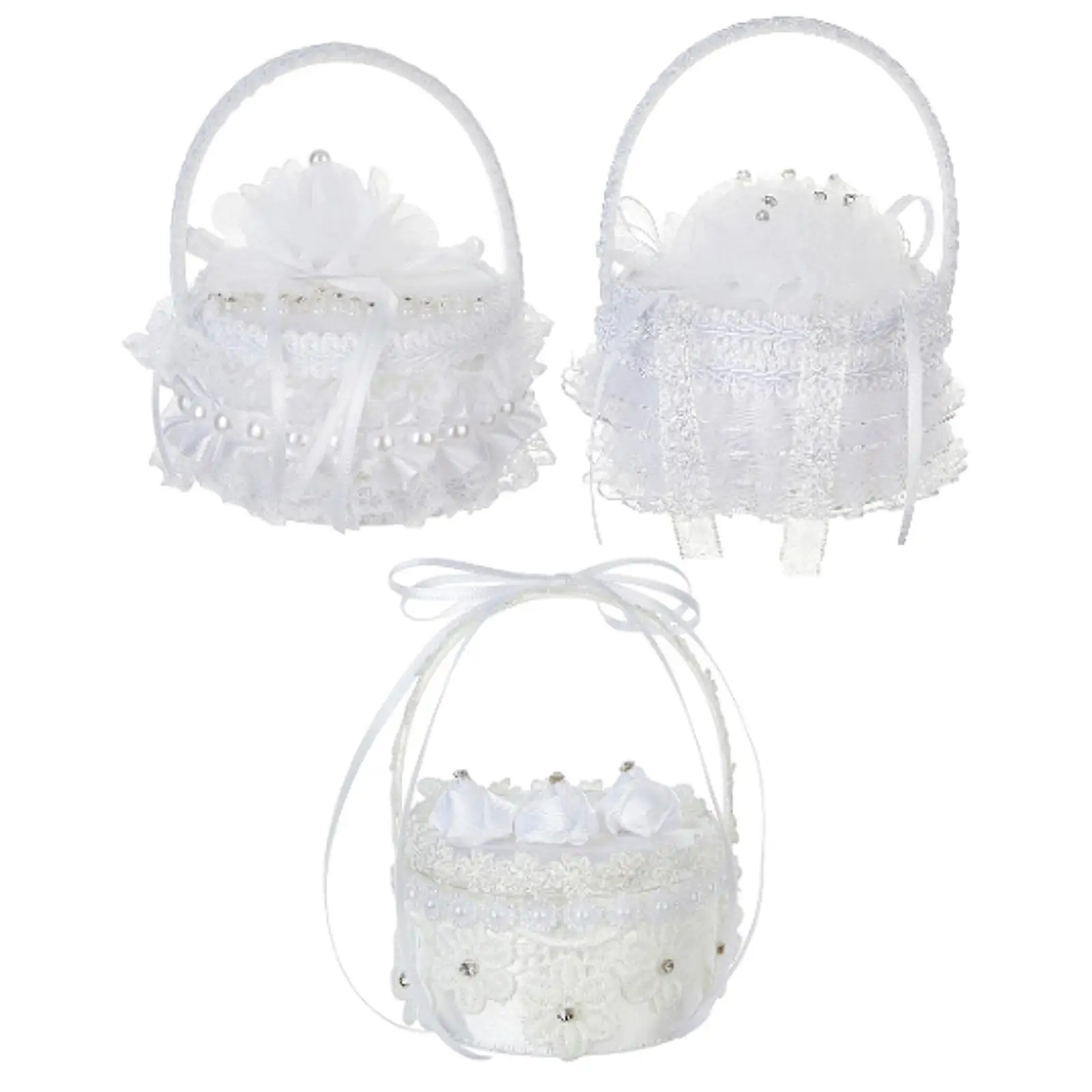 Wedding Ring Box, Mini Flower Basket Ring Container, Decorative Engagement Ring Holder Box, Jewelry Storage Box for Party