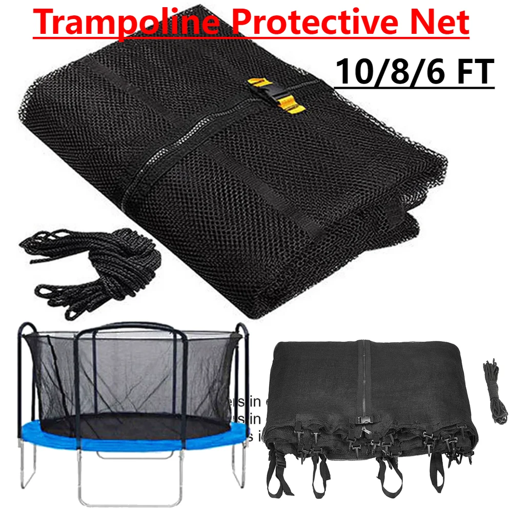 Trampolines Protective Net Children Jumping Pad Safety Net Protection Guard Outdoor Trampoline Sunshader Trampoline Accessories