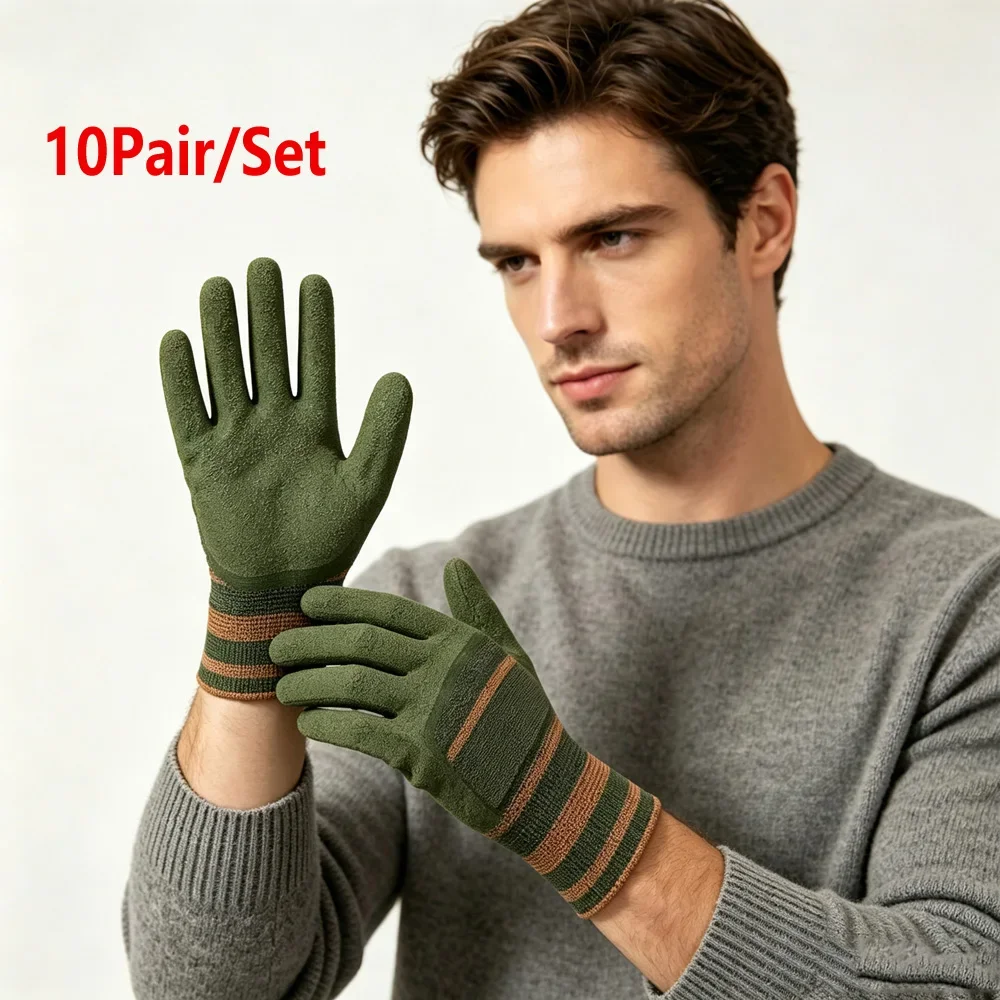 10 Pairs Universal Anti-Tie Gardening Gloves, Durable Prick Resistant Gloves for Thorny Plants Rose, Cactus, Blackberry Care