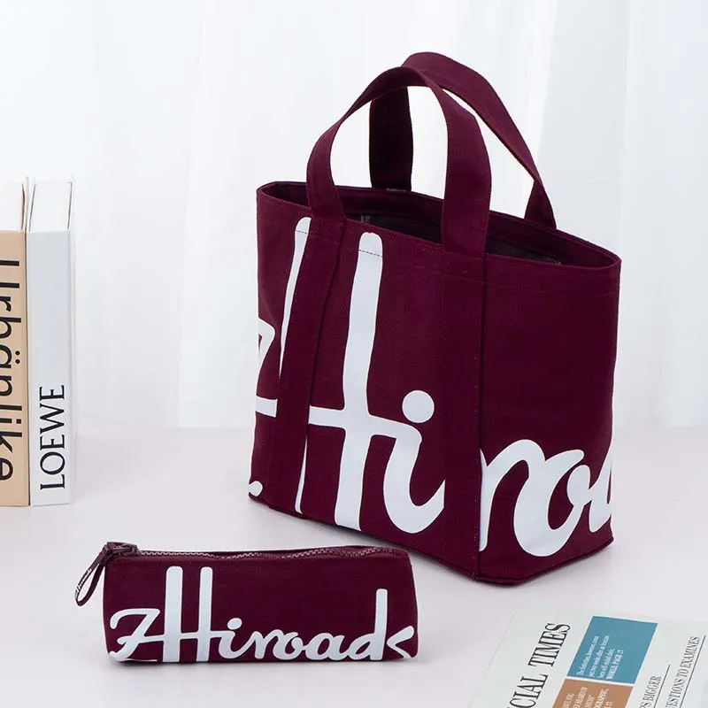 Hot Sale Brand Shopping Tote Bag Cotton Canvas Bag Bucket Handbag