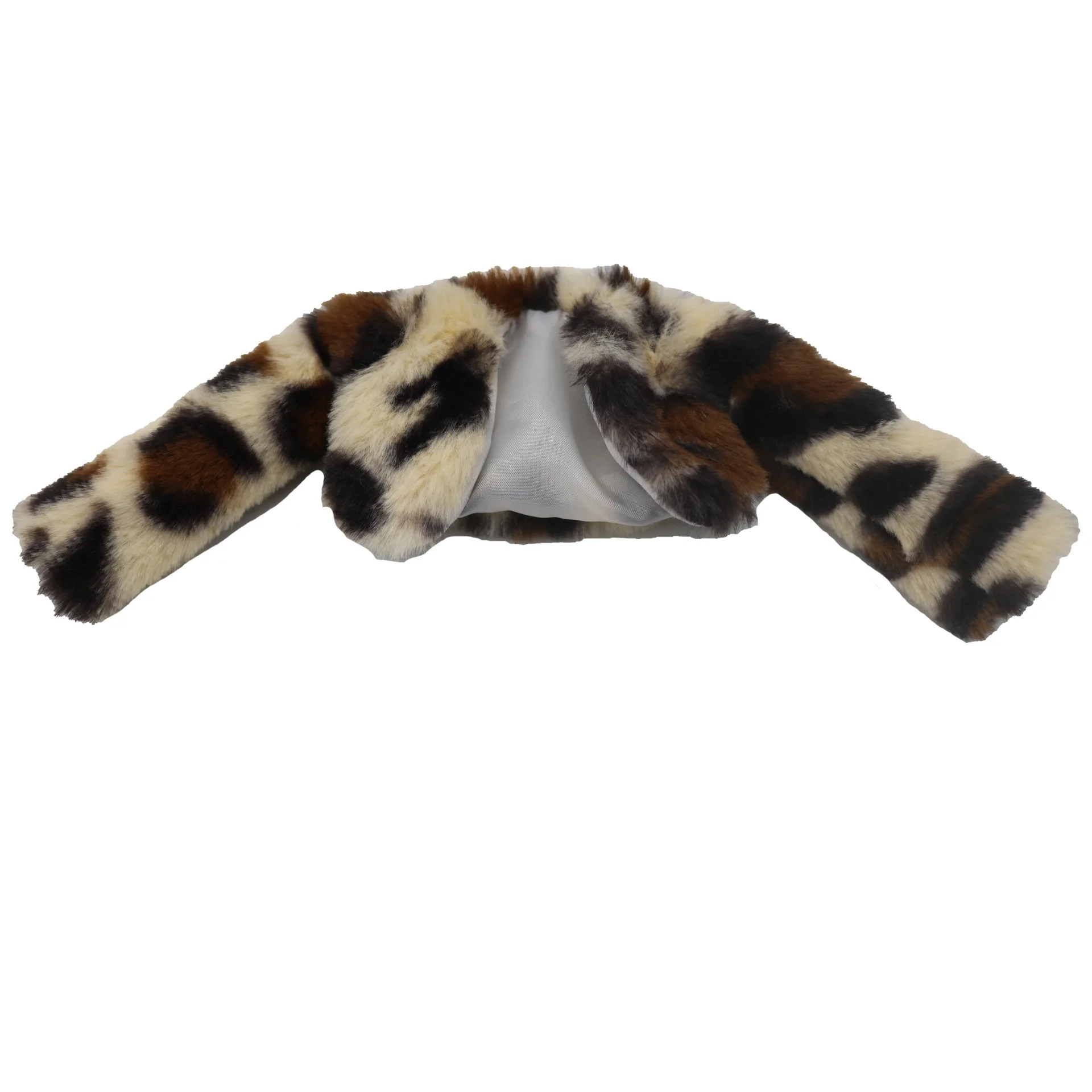 Short Winter Leopard Coat Dress For 30Cm Doll Clothes 1/6 Doll Accessories Uniform Outfit Fashionista Clothing Costume Gift