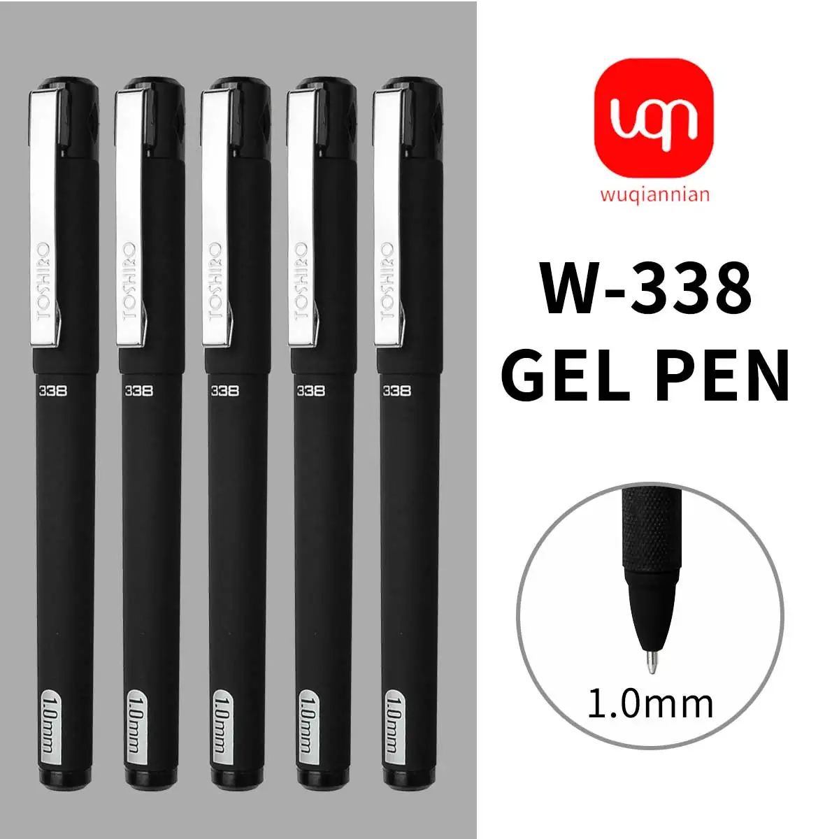 4/8pcs frosted black neutral pen 1.0mm smooth to touch Large capacity black ink Exam pen for school and home use back-to-school