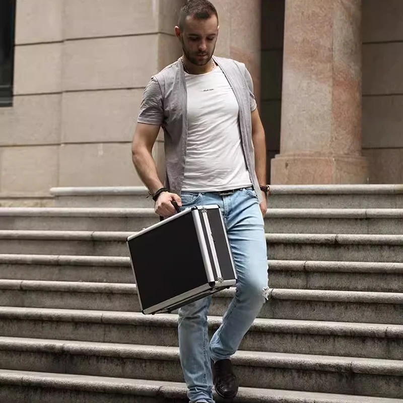 Imagem -06 - Grande Alumínio Tool Case Box Hardware Tool Storage Box Shockproof Toolbox Precision Instrument Organizer