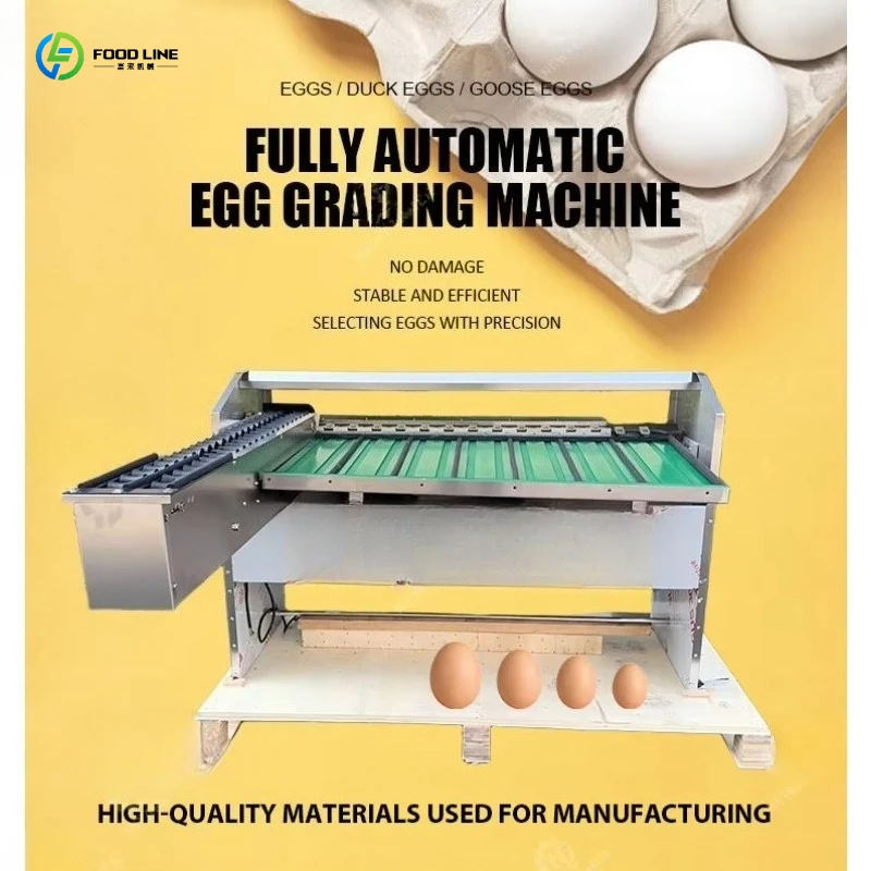 Food-Grade Egg Grading Machine Digital Weighing Scale 2000 Eggs/H Sorter Chicken Duck Grader Custom for Small Poultry Farm