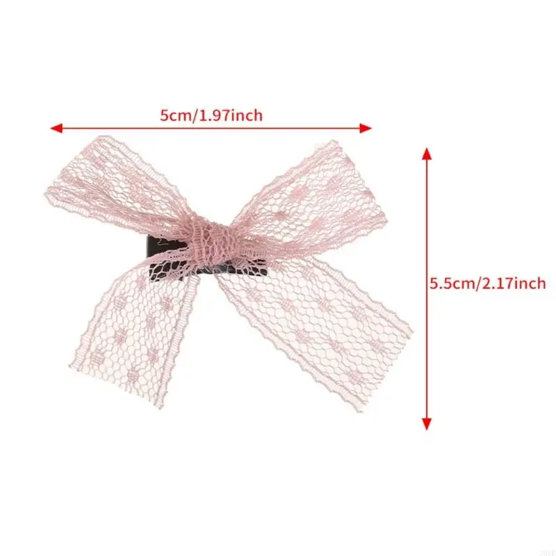 29EE Ngọt Ballet Ren Nơ Tóc Lười Kẹp Tóc Mỏ Vịt Hairclips Tóc Barrettes Nữ Bên Nổ Tạo Kiểu Tóc Dụng Cụ 10 Chiếc